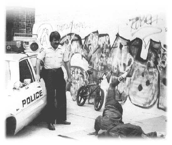 Cracker Rapper with young break dancer image